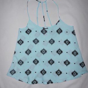 No Boundaries Mint Green & Black strappy top XS